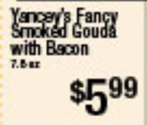 Yancey's Fancy Smoked Gouda with Bacon 